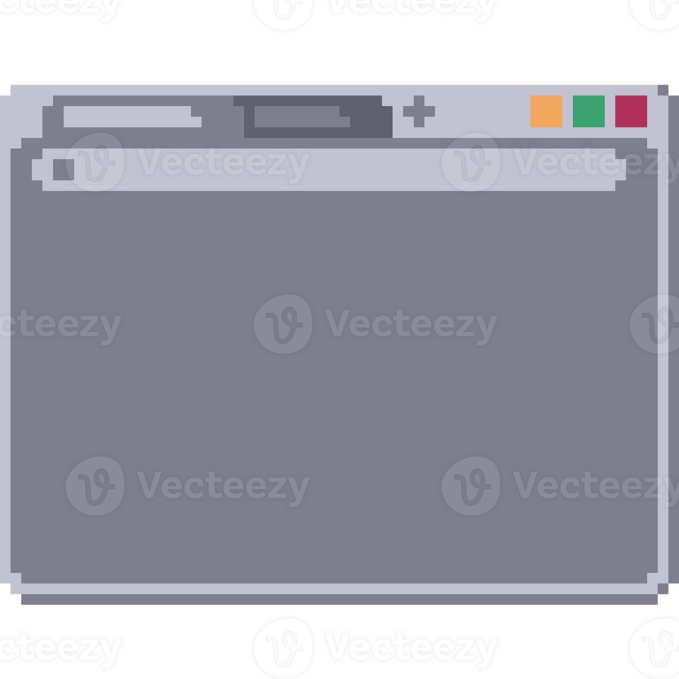 Web Browser Window UI Pixel Art png