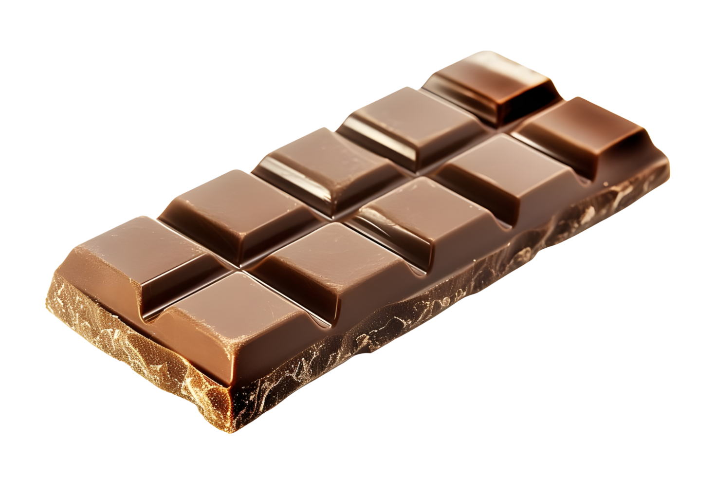 Closeup of a Milk Chocolate Bar. png