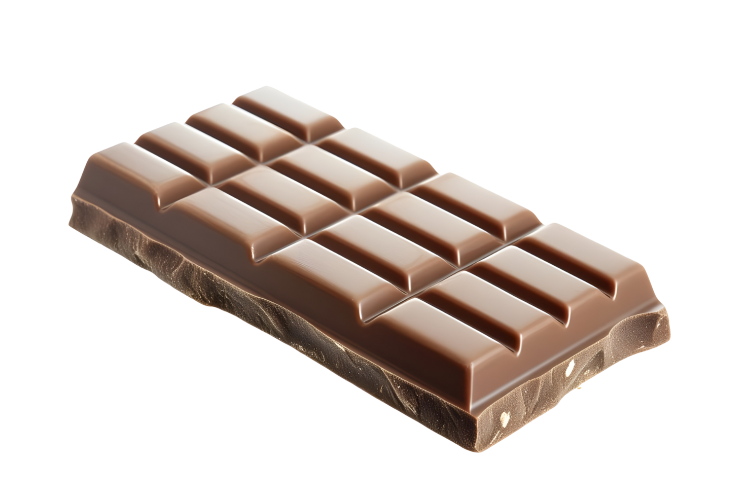 Close-up of a milk chocolate bar. png