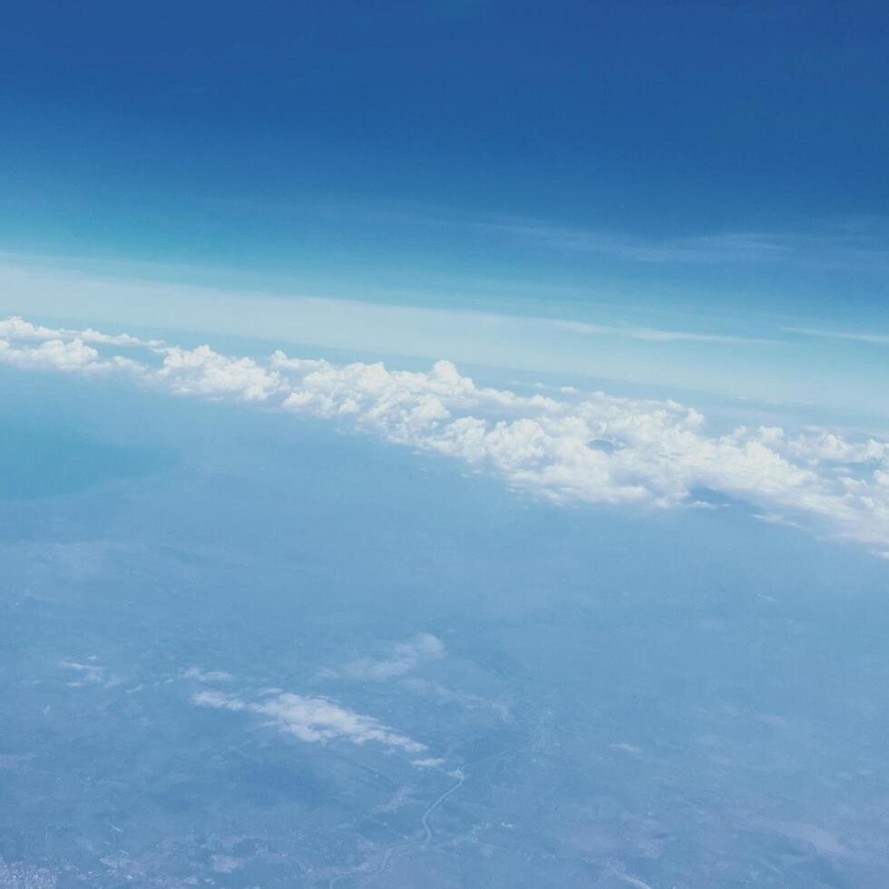 Photo of clouds from an airplane