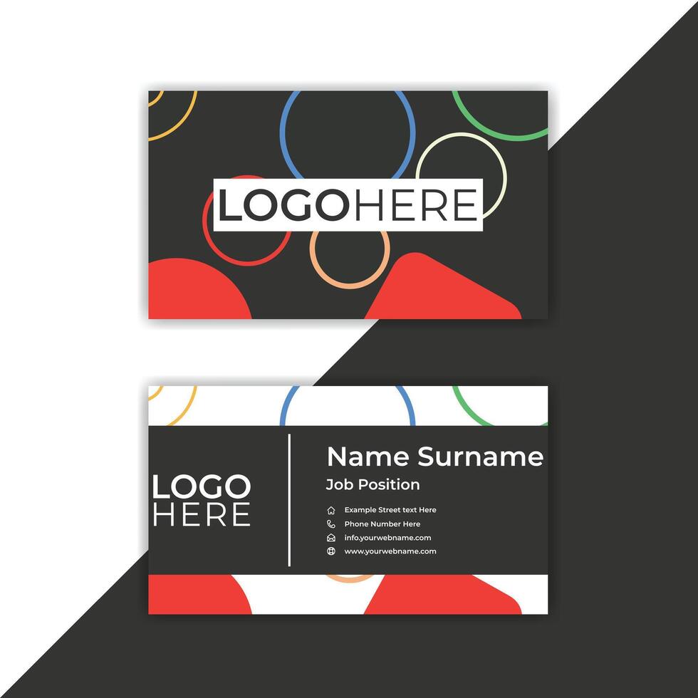 Print smart, modern, stylish visiting cards and business cards. vector