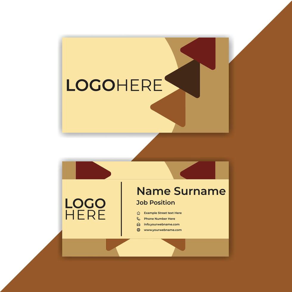 Print Professional Business Card, Template, or Visiting Card. vector