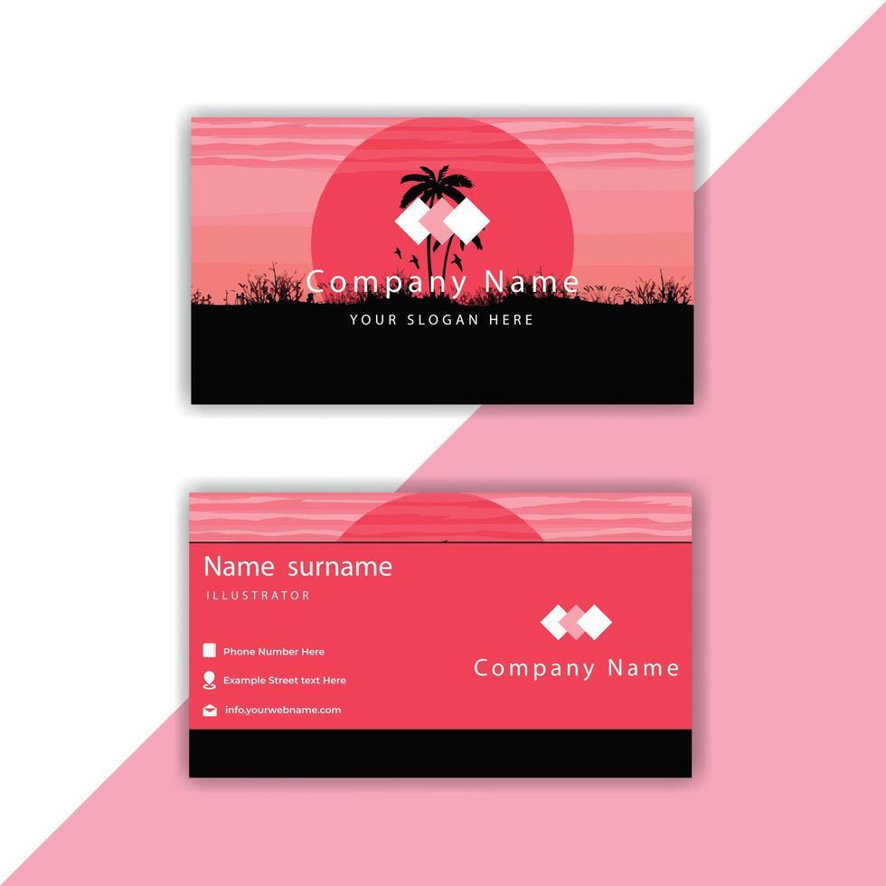 Print smart, modern, stylish visiting cards and business cards. vector