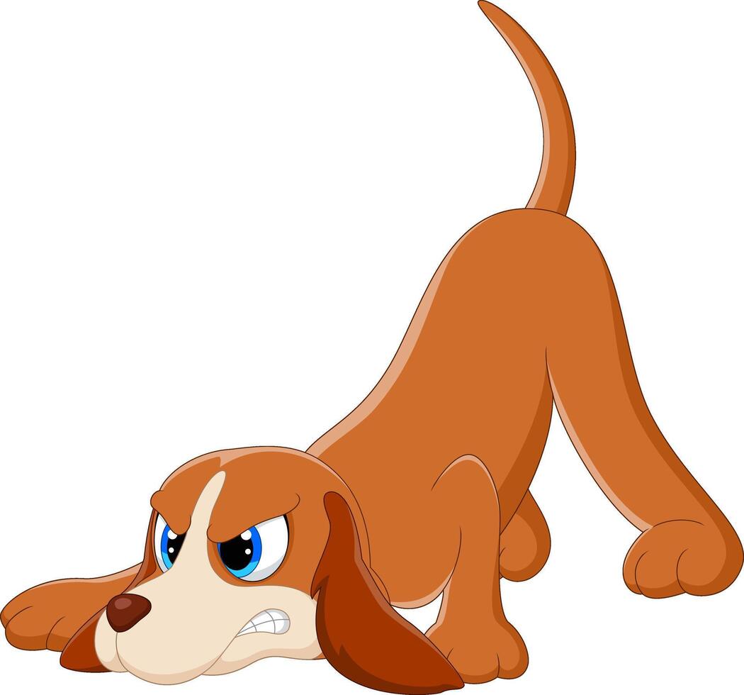 Cute dog cartoon isolated on white background vector