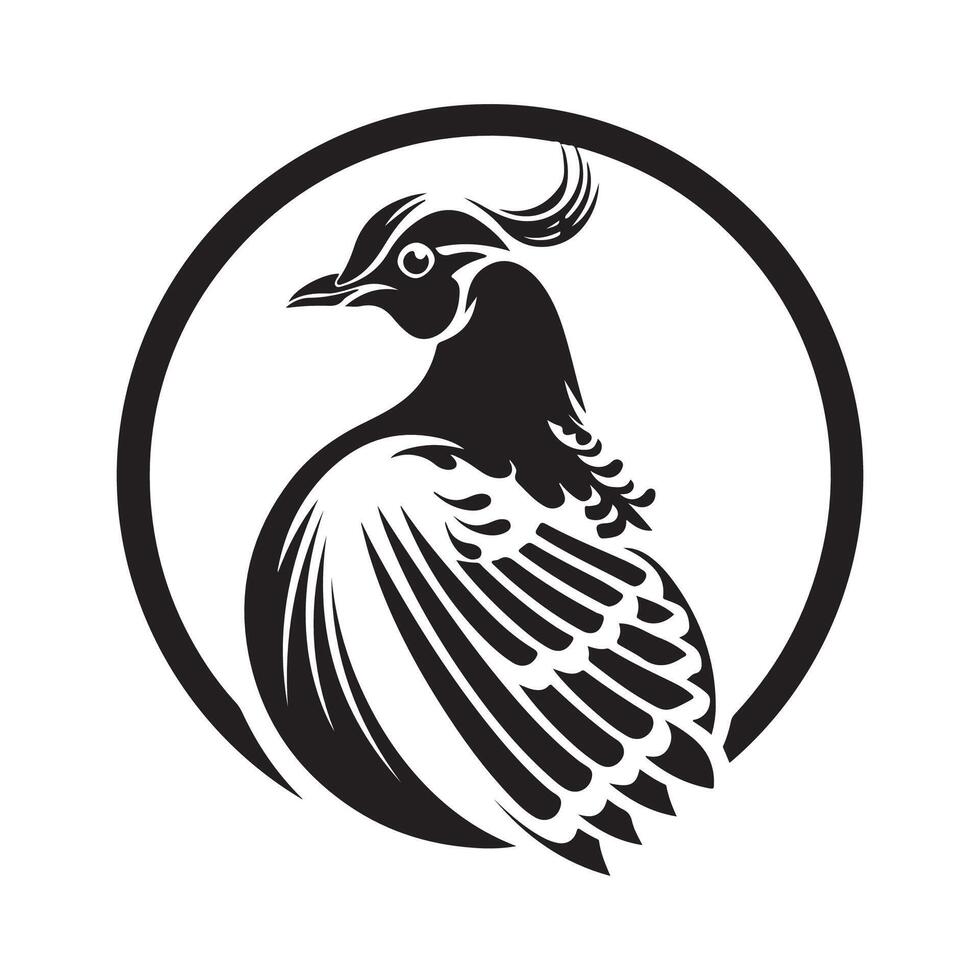 Partridge Logo design and template stock Image Isolated On white background vector