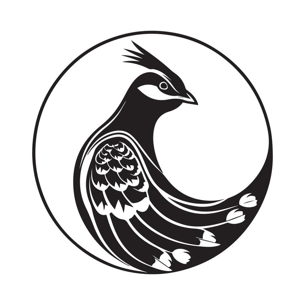 Partridge Logo design and template stock Image Isolated On white background vector