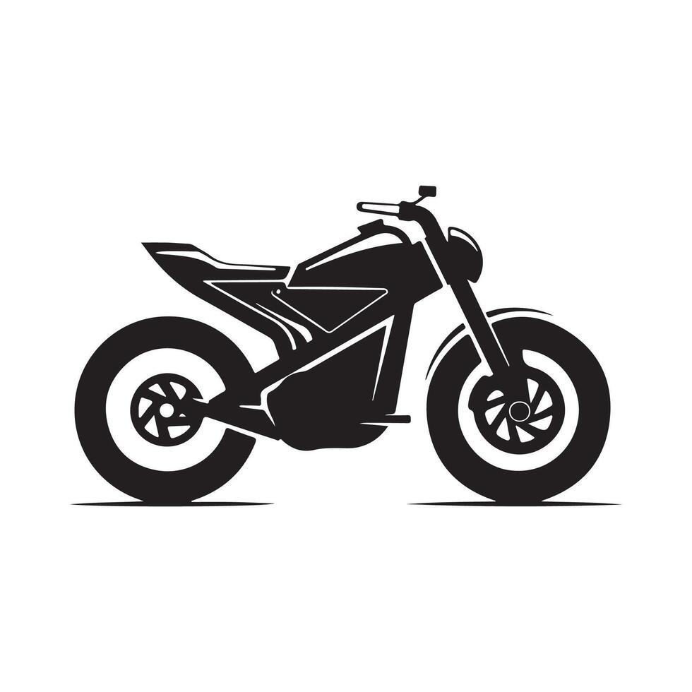 Drag bike modern logo design and template isolated on white background vector