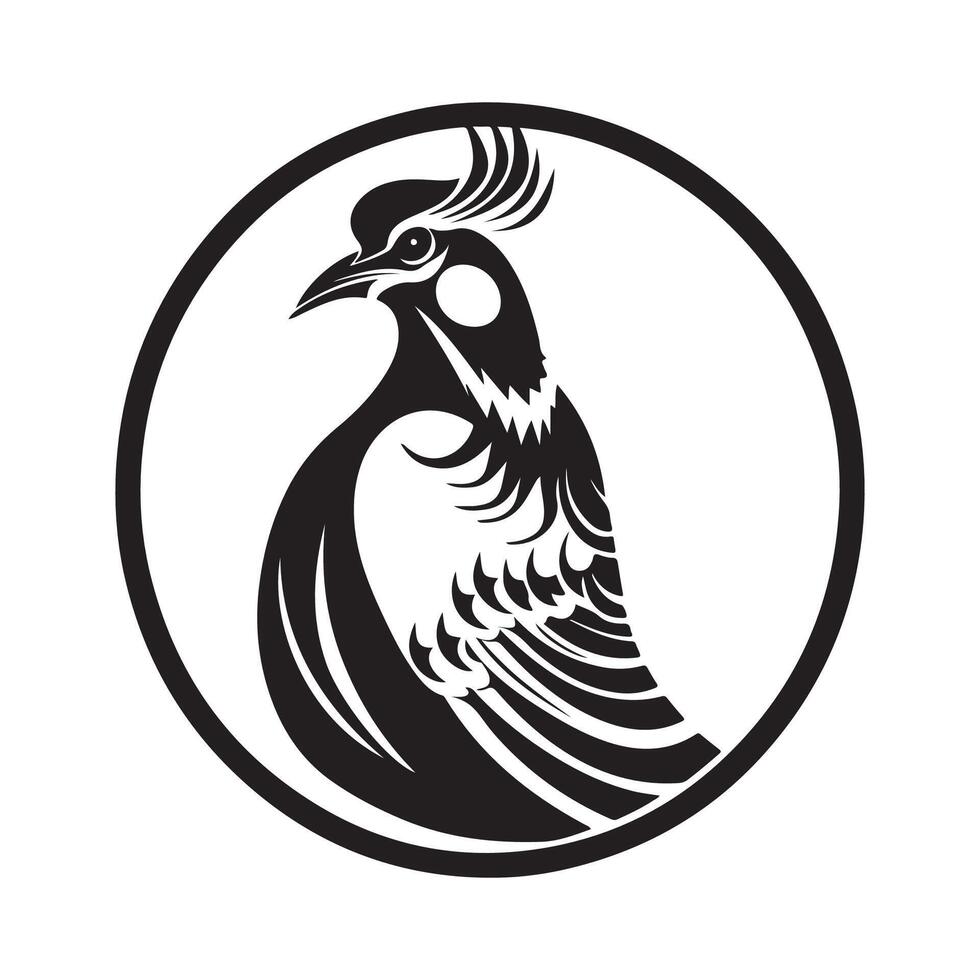 Partridge bird Stock Images. Partridge Logo design and template stock Image Isolated On white background vector