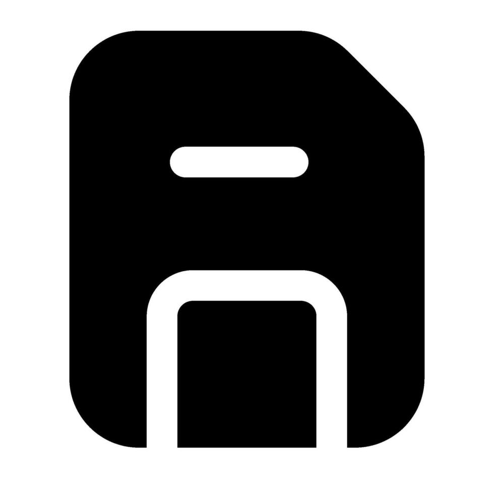 Save icon glyph style vector