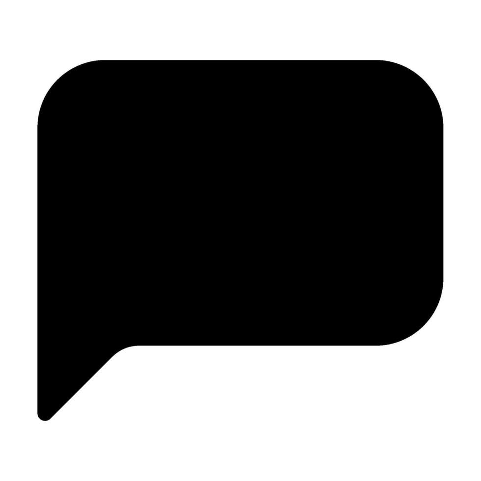 Comment icon glyph style vector