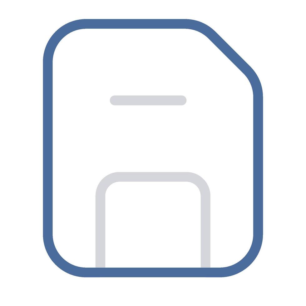 Save icon outline color style vector