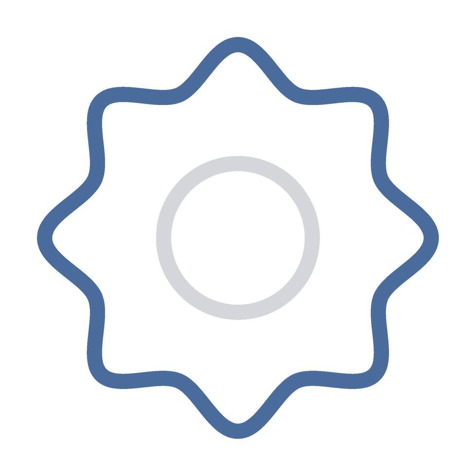 Setting icon outline color style vector