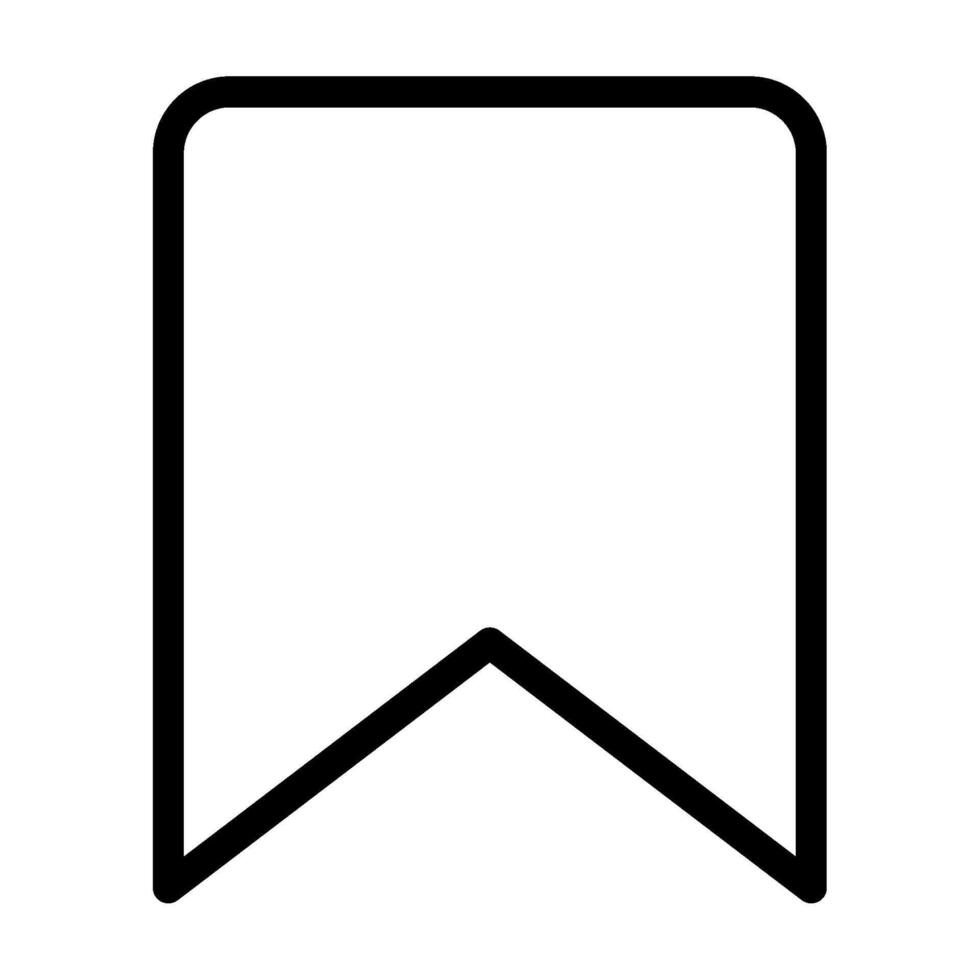 Bookmark icon outline style vector