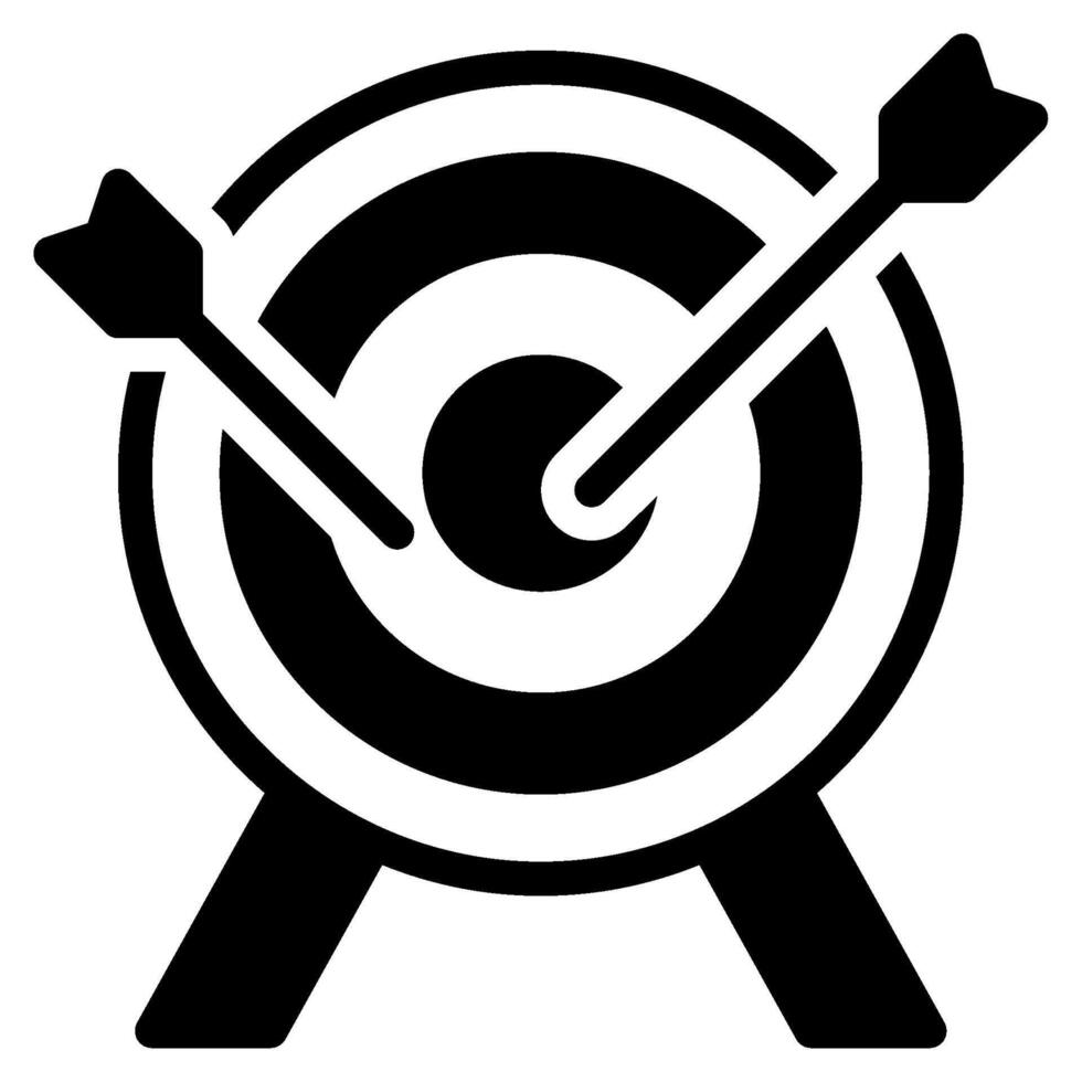 Archery icon glyph style vector