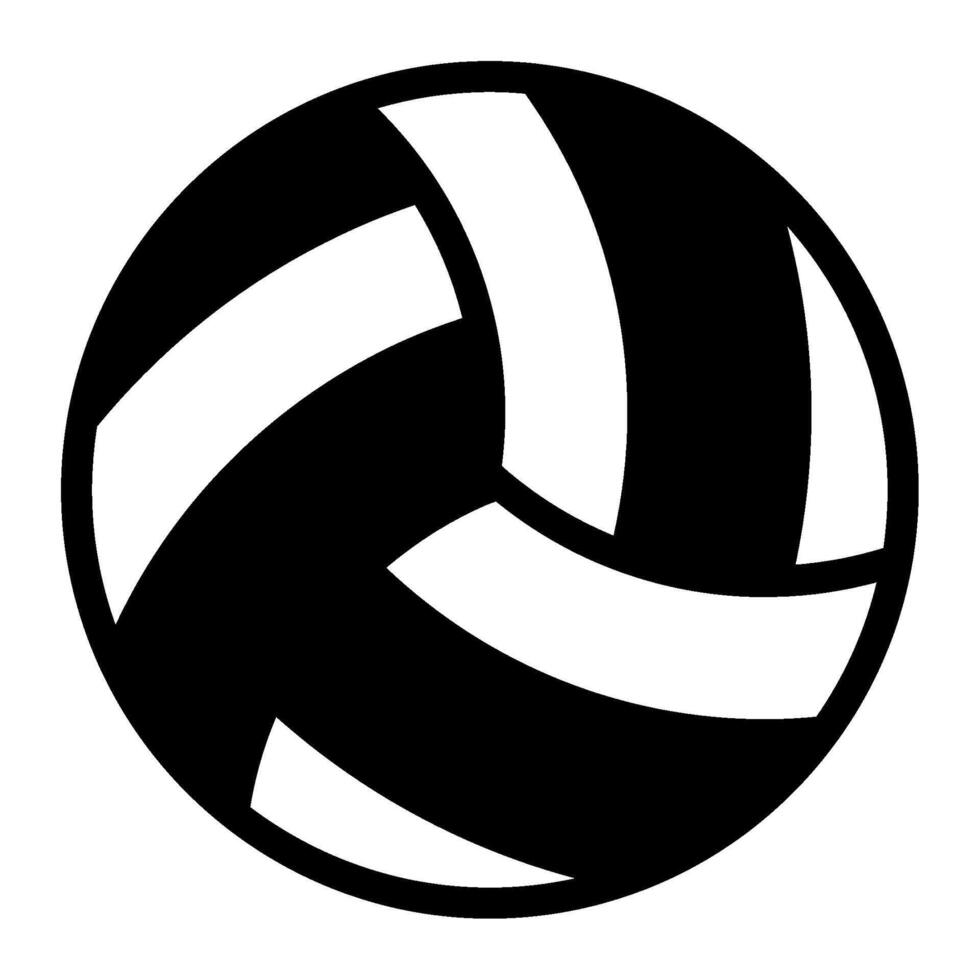 Volleyball icon glyph style vector