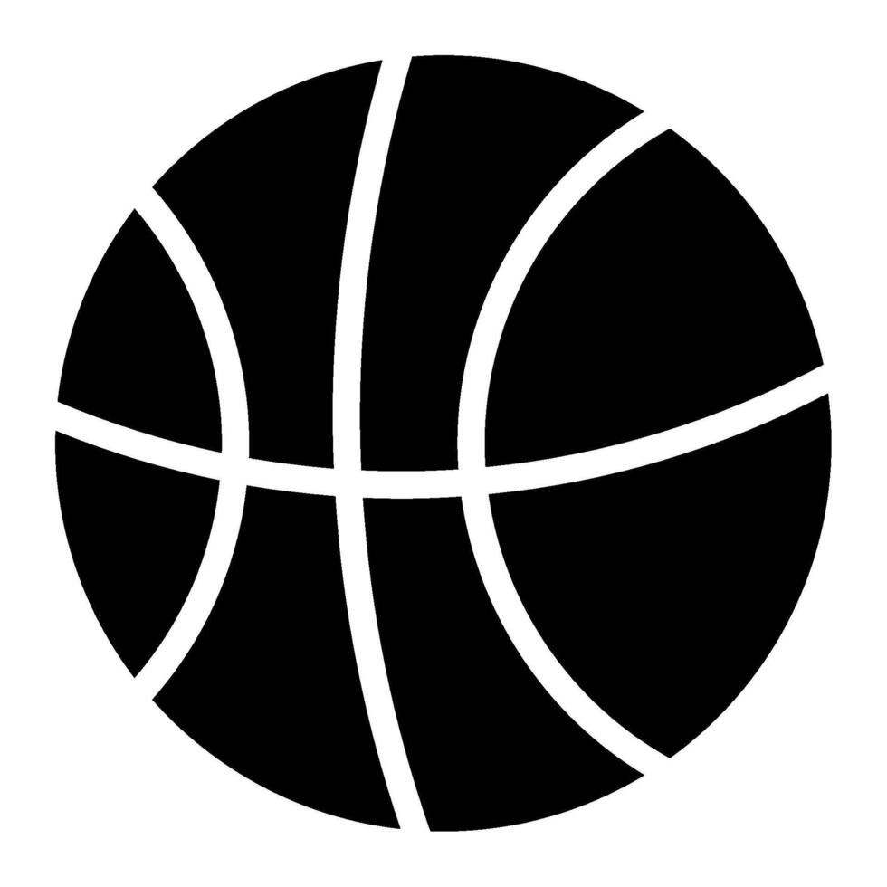 Basketball icon glyph style vector