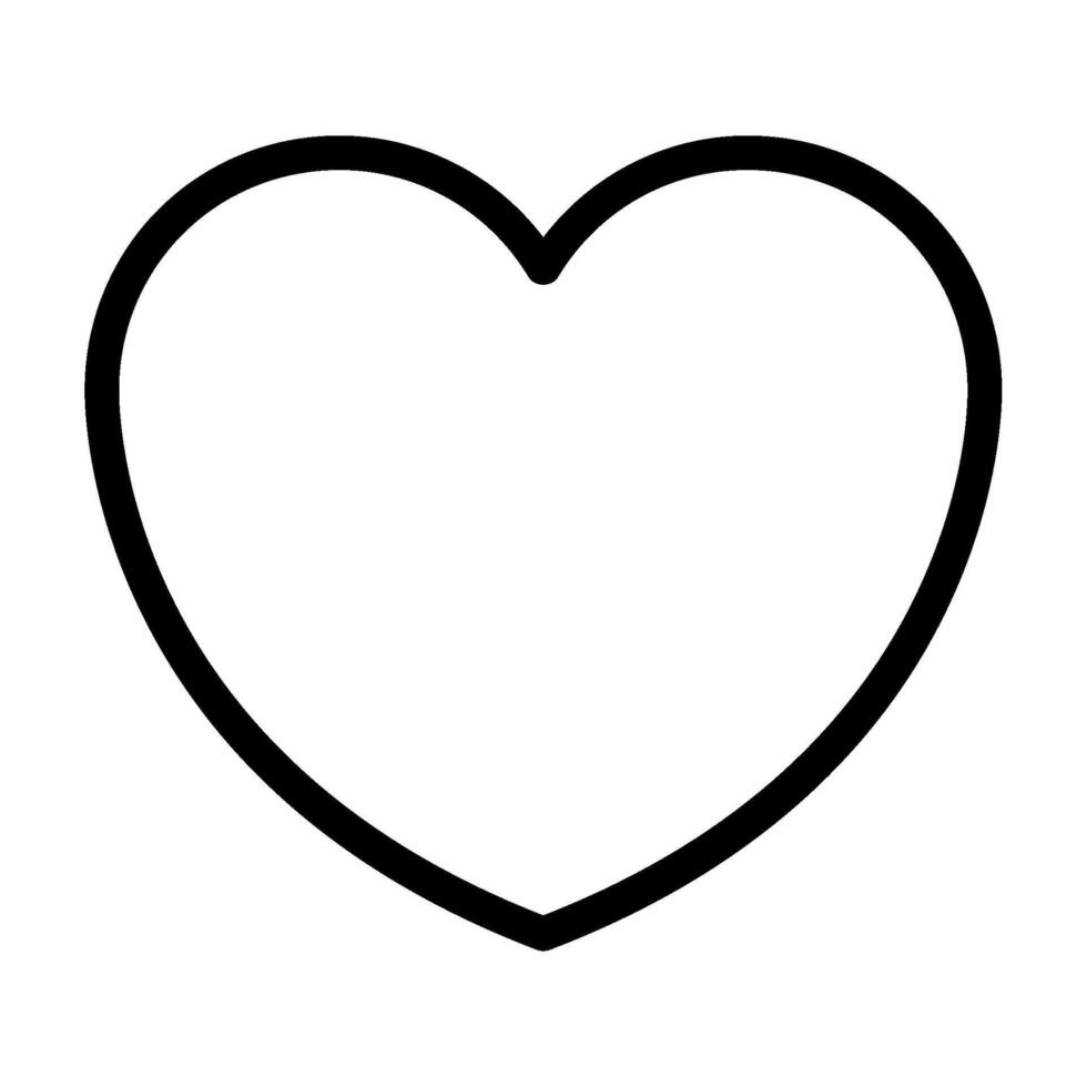 Favorite icon outline style vector