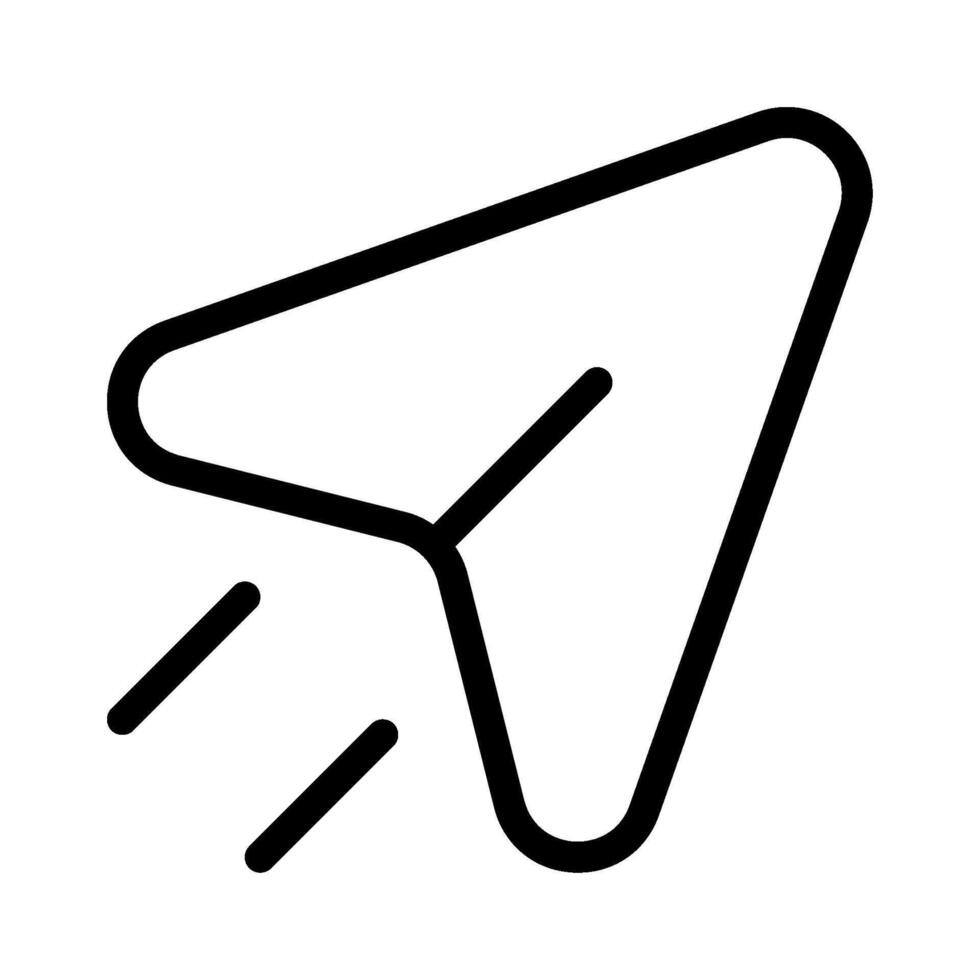 Plane icon outline style vector