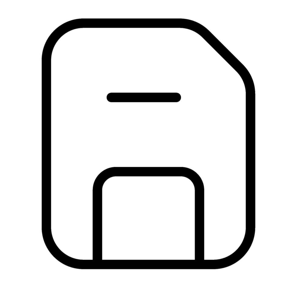 Save icon outline style vector