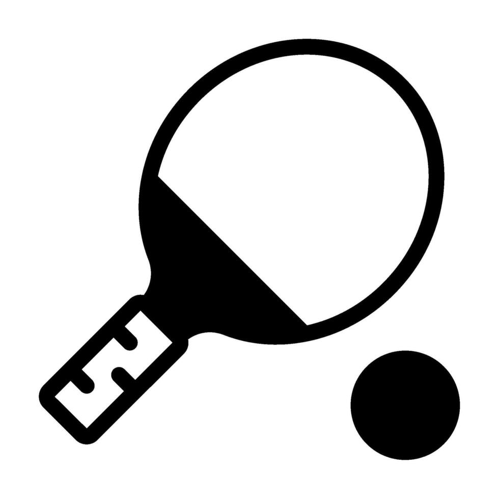 Table Tennis icon glyph style vector