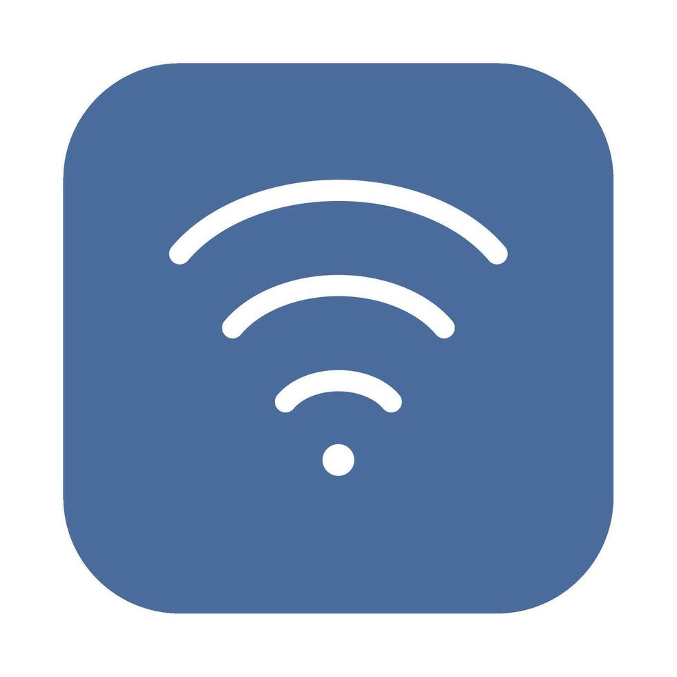 Wifi icon flat style vector