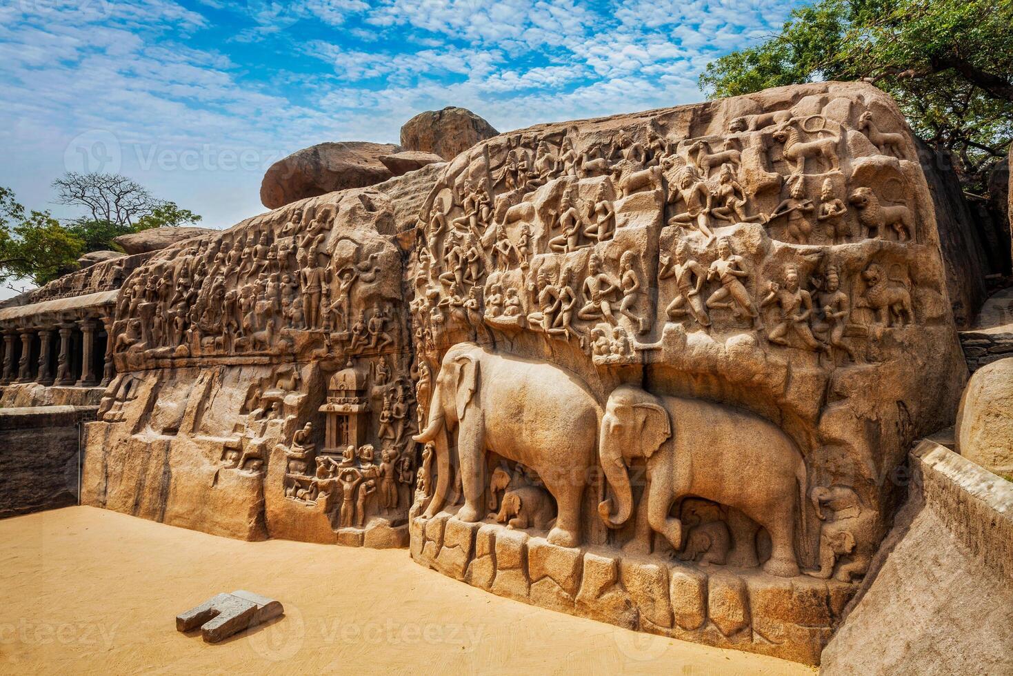 Descent of the Ganges and Arjuna's Penance, Mahabalipuram, Tamil photo