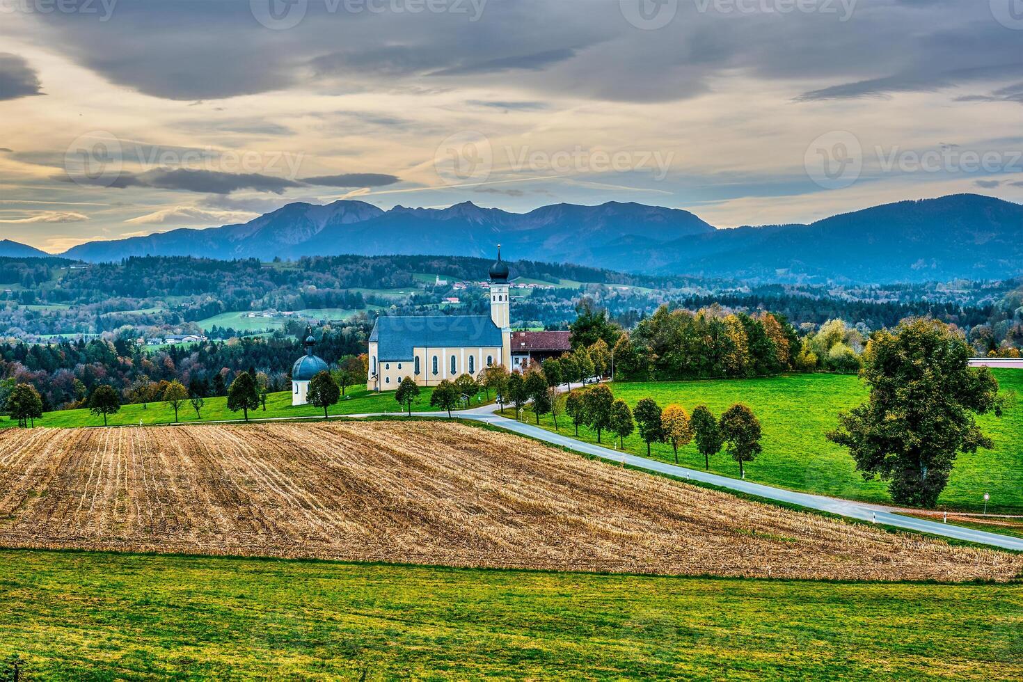 Church of Wilparting, Irschenberg, Upper Bavaria, Germany photo