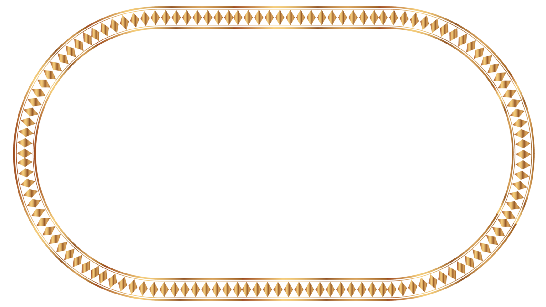 Golden square classic thai rectangle corner certificate page border photo frame islamic wedding invitation background png