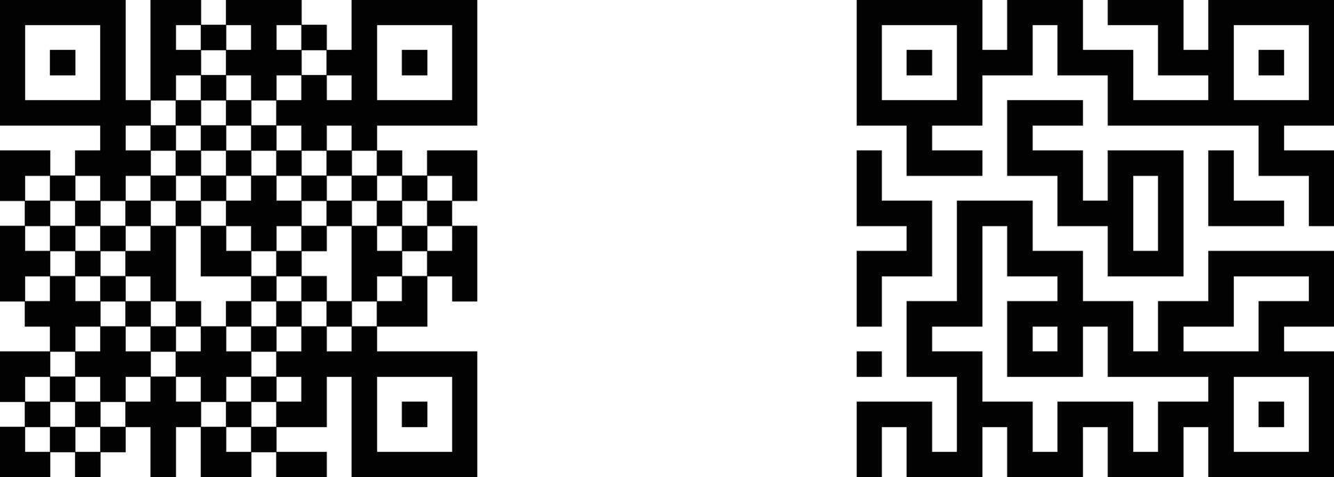 QR Code. Set of barcode icon. Trendy bar code for web icon. Abstract barcode icon illustration. QR Code vector