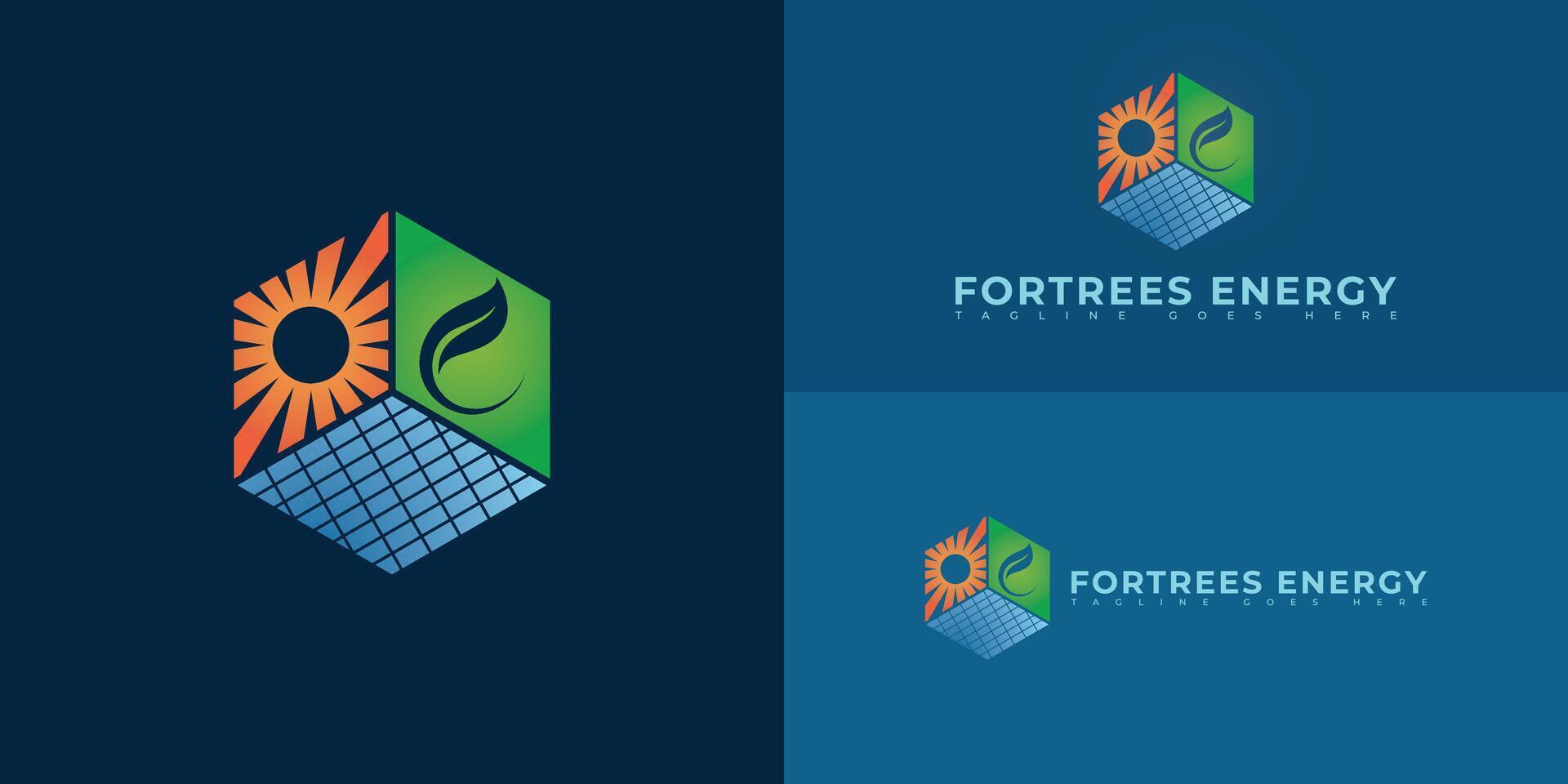 Abstract hexagon power energy logo isolated on multiple background colors. The logo is suitable for businesses in the renewable energy logo design inspiration templates. vector