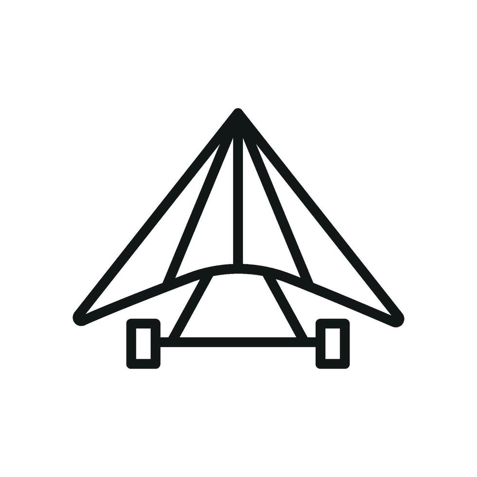 Hang glider icon design templates simple and modern vector