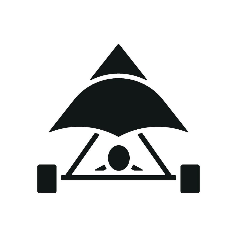 Hang glider icon design templates simple and modern vector