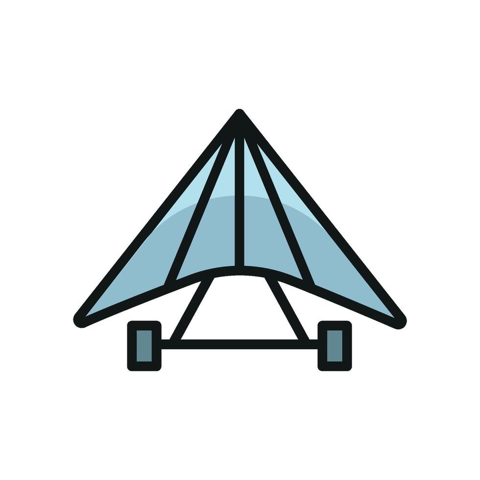 Hang glider icon design templates simple and modern vector