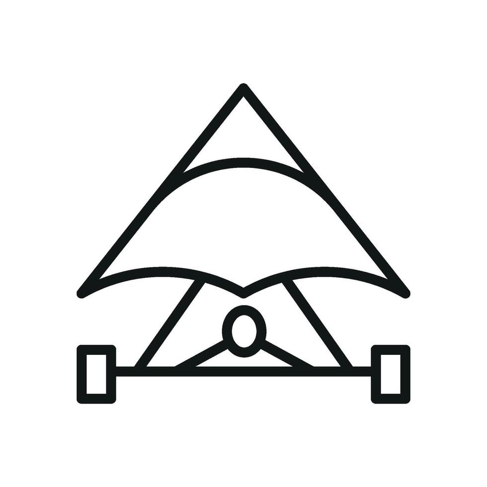 Hang glider icon design templates simple and modern vector