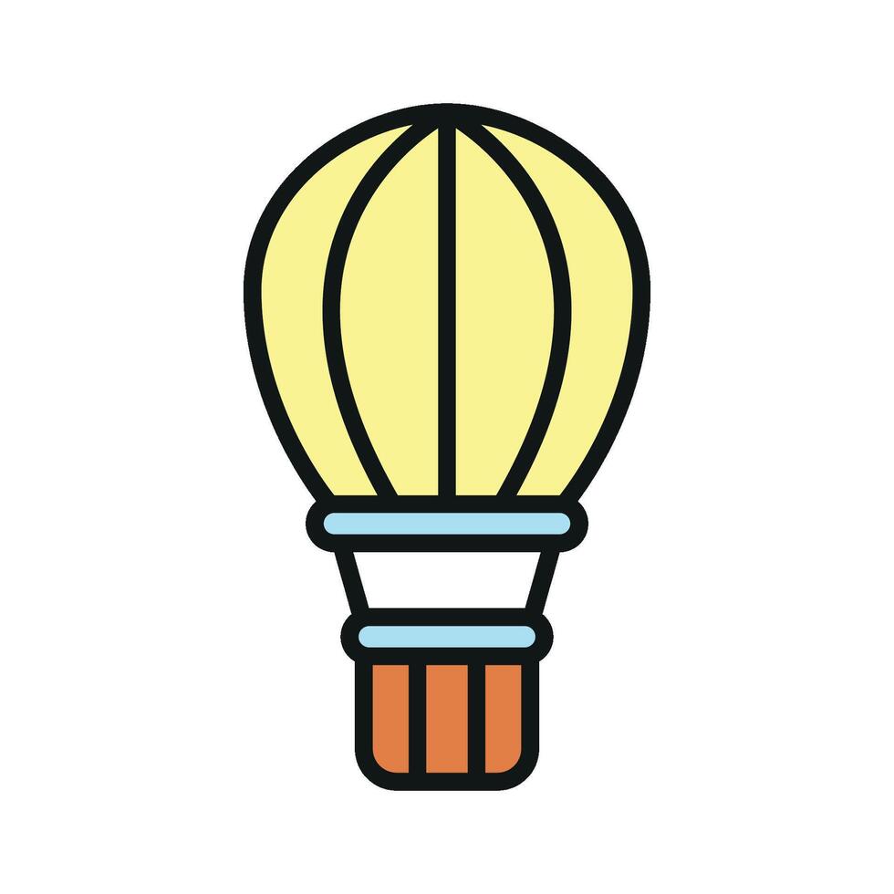 Hot air balloon icon design templates simple and modern vector