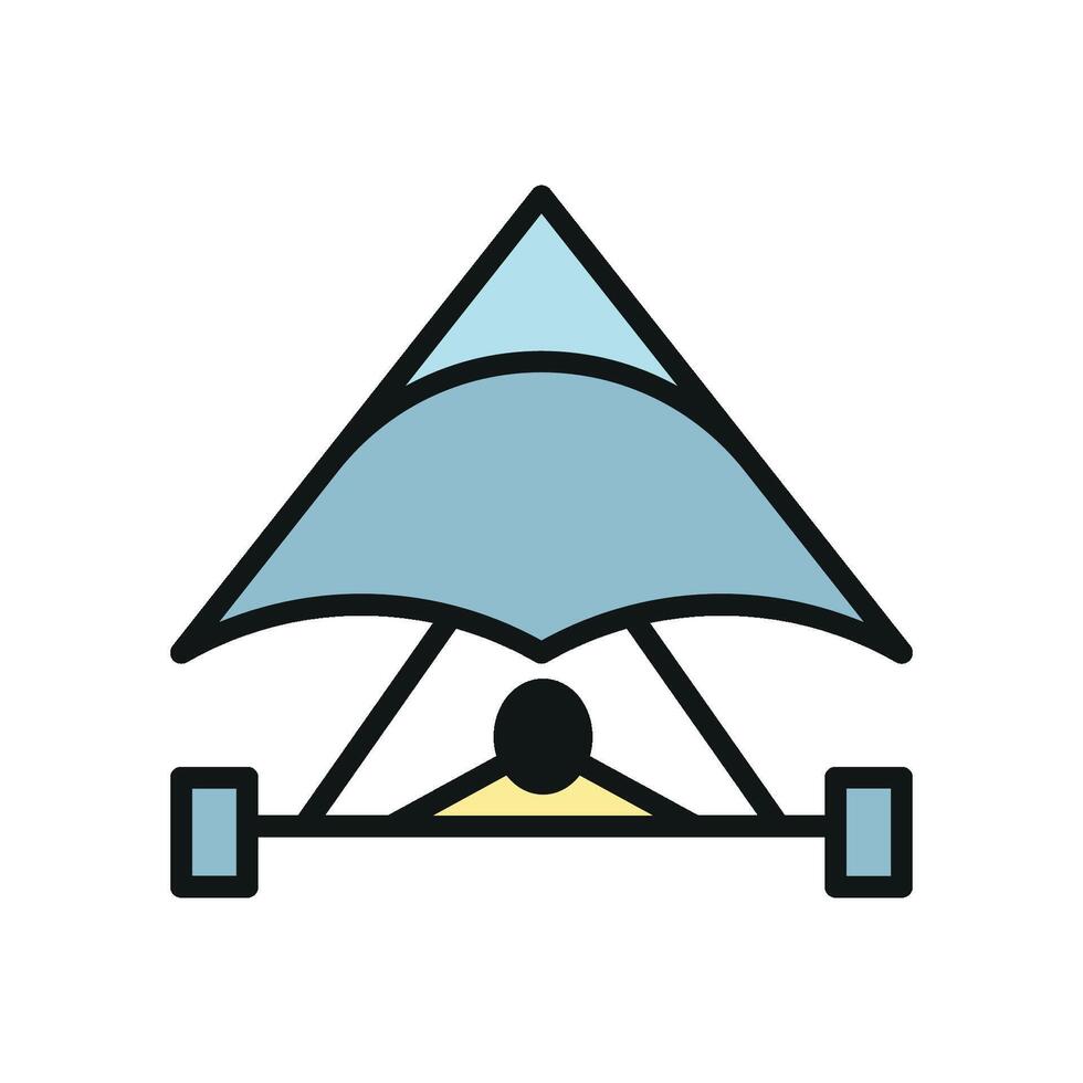 Hang glider icon design templates simple and modern vector
