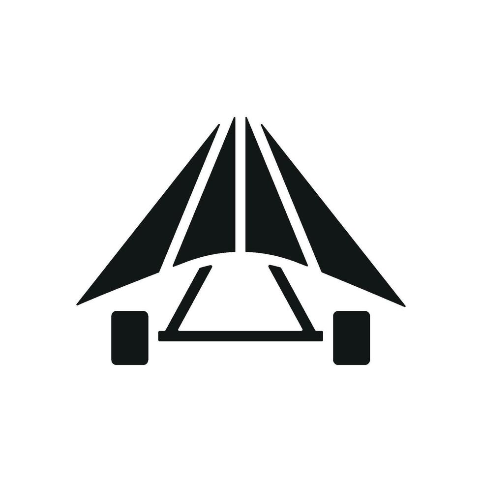 Hang glider icon design templates simple and modern vector