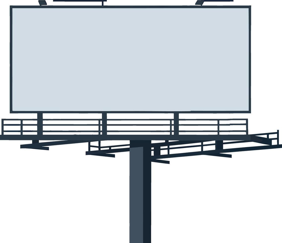 City Billboard Mockup isolated, Blank Templates for Advertising Design vector