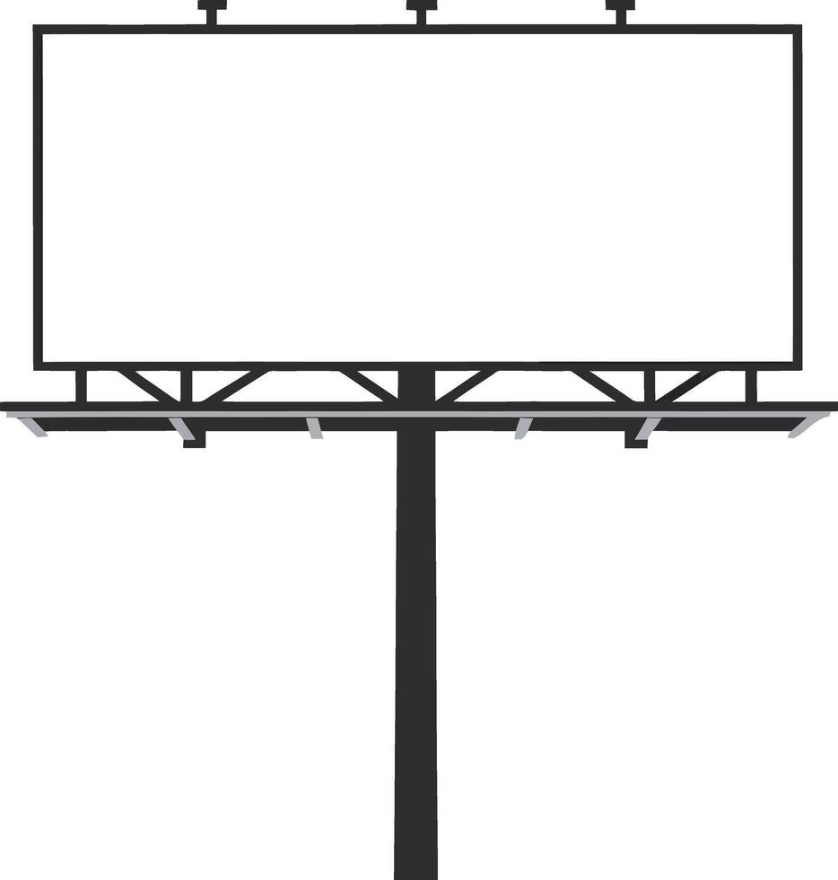 City Billboard Mockup isolated, Blank Templates for Advertising Design vector