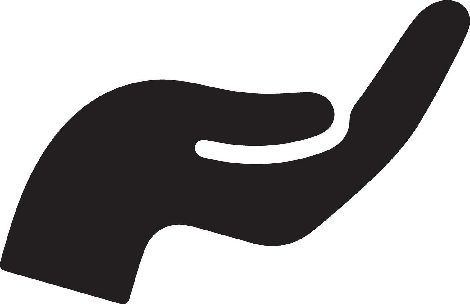 Protecting hands icon. Cupped hands vector