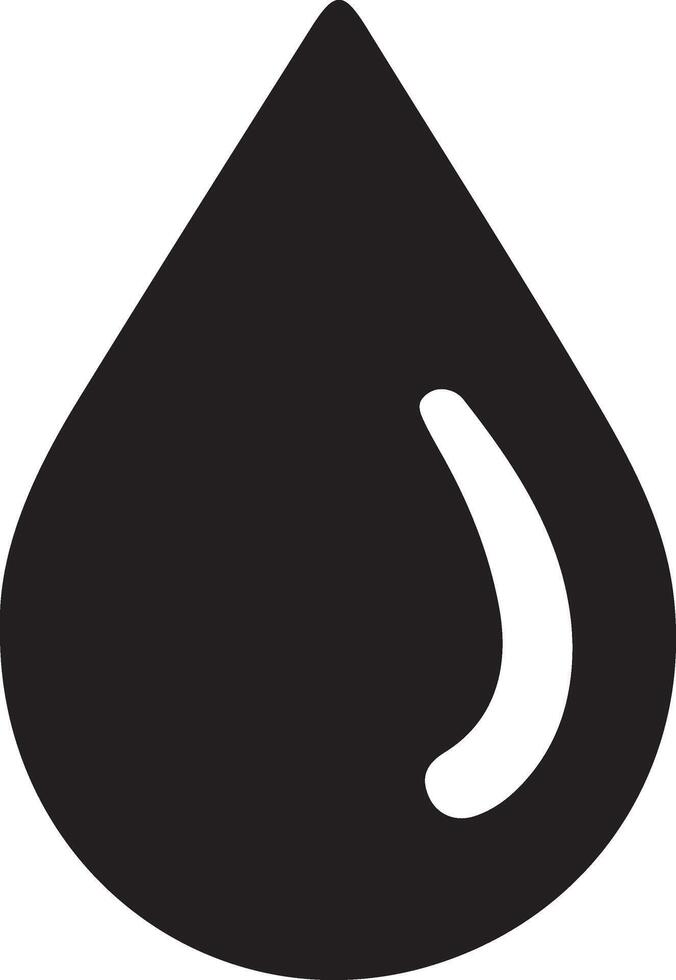 Water drops silhouettes and blob, droplet set icons vector