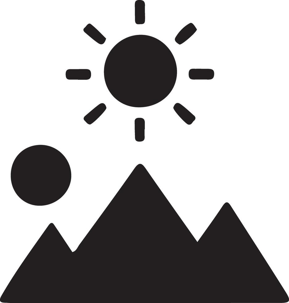 Image icon silhouette . Icons of photography, gallery icon, album icon vector