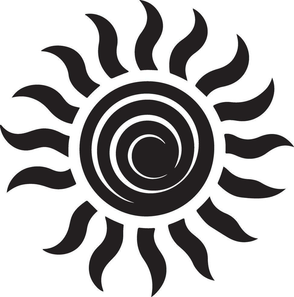Sun icon silhouette. flat design. Collection of sun stars for use in as logo or weather icon vector