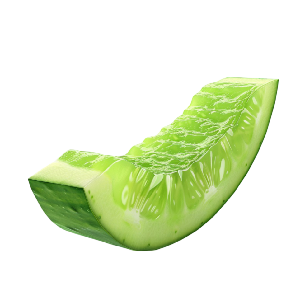Cucumber Curls on Transparent background AI-Generative png