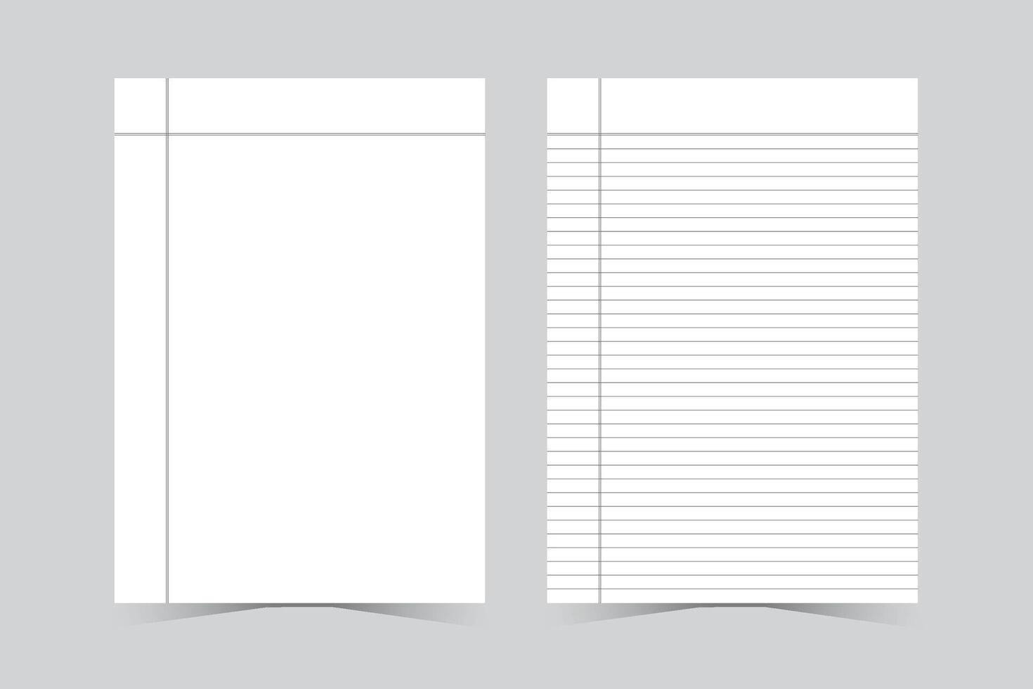 paper sheet isolated on gray background vector