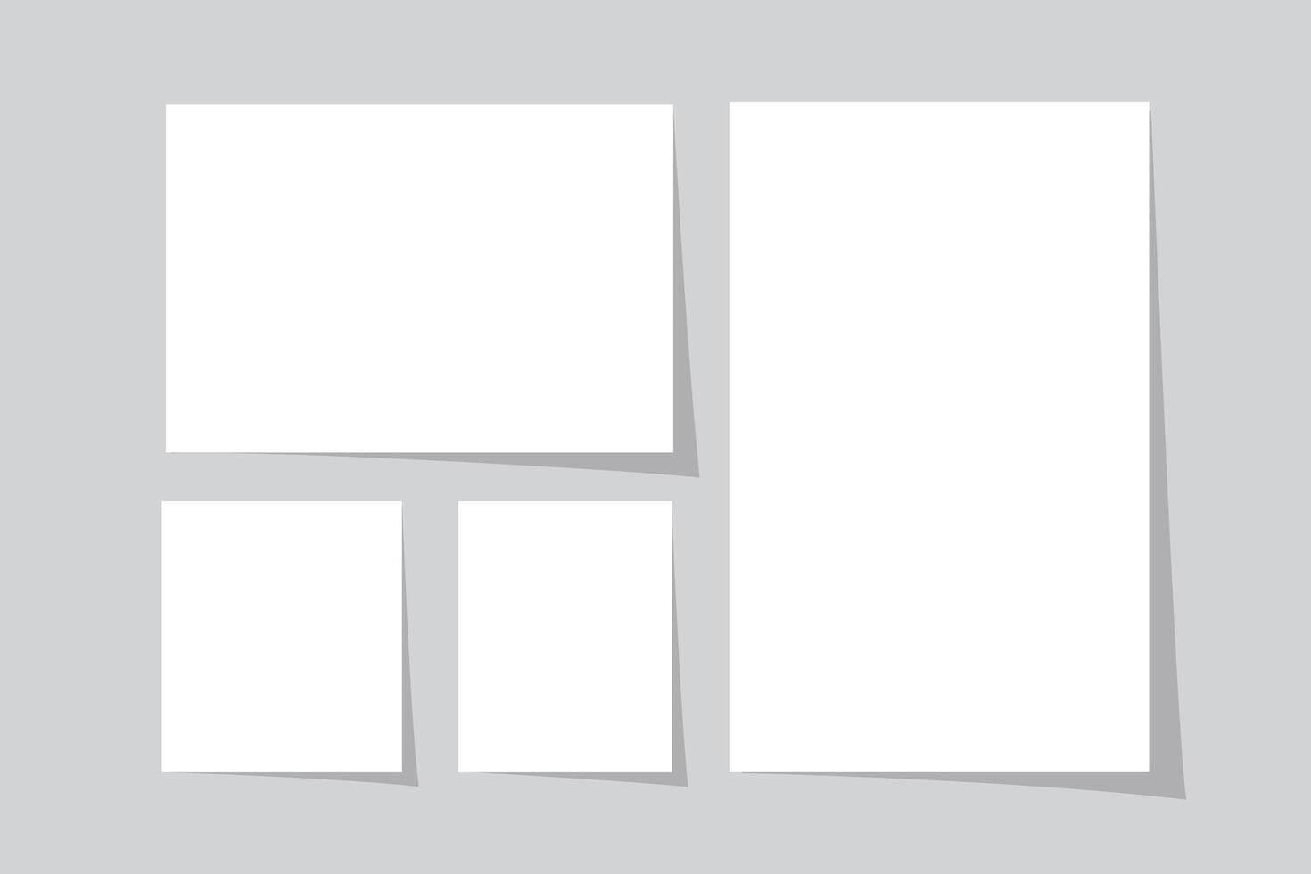 White realistic sheet of paper with shadow vector