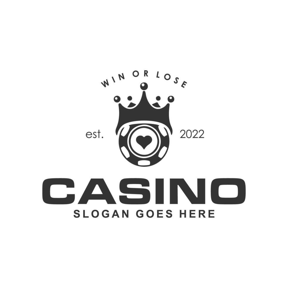 Casino Logo Design Template vector