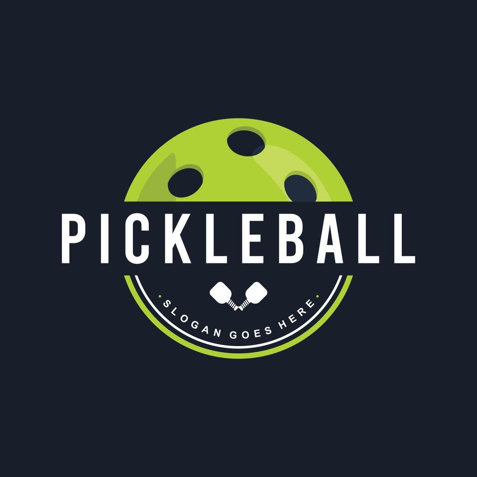 simple pickleball club or community logo vector