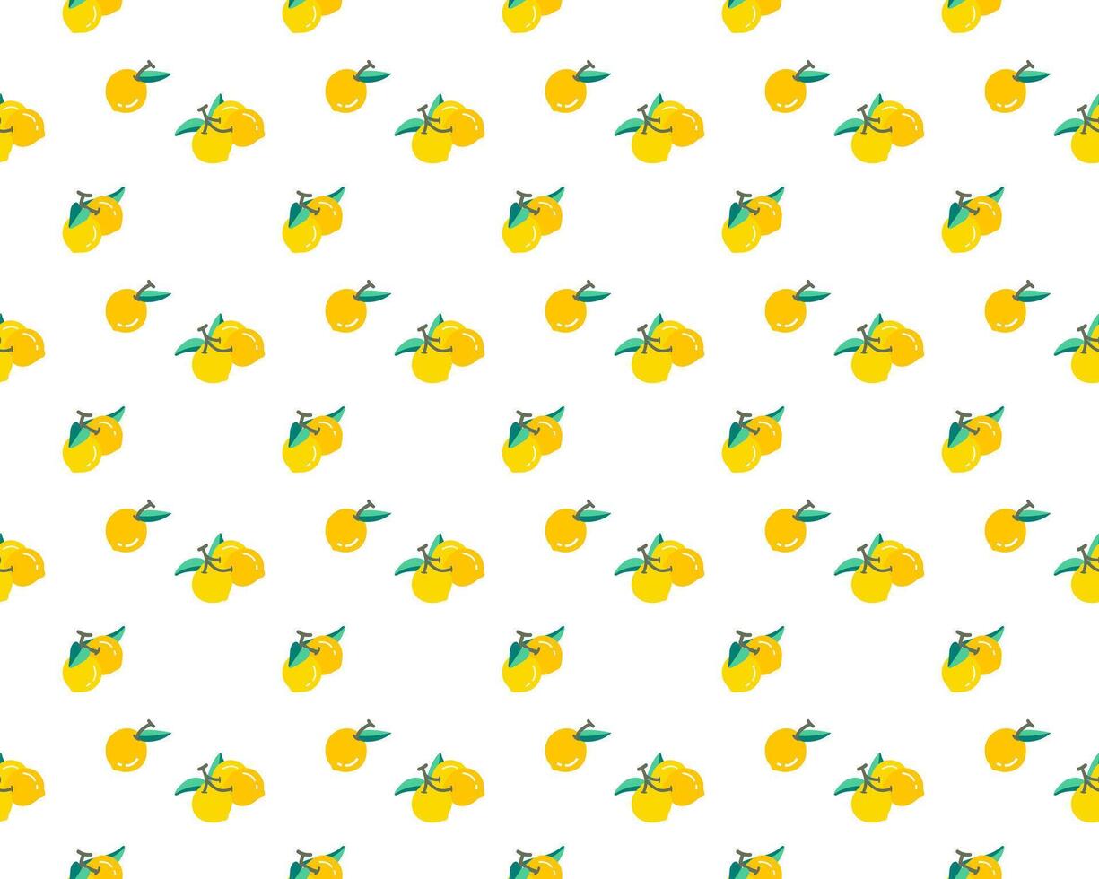 lemon fruit arrange on seamless pattern background vector