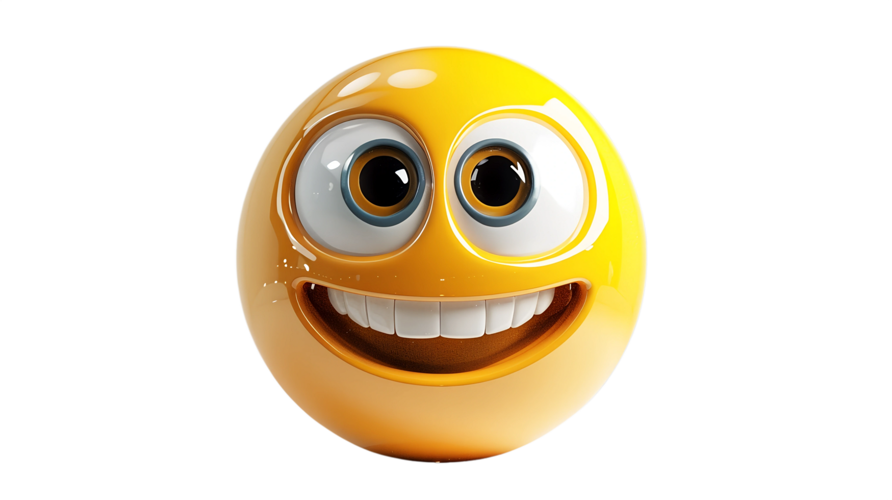 Cheerful emoji face with a gentle smile, representing friendliness and warmth in digital interactions png